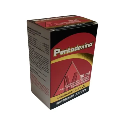 Pentadexina Antibiótico Antiinflamatorio Veterinario X30 Ml