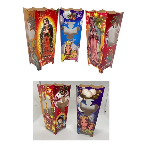 Paquete X30 Farolitos Faroles Navideños Velitas Velas