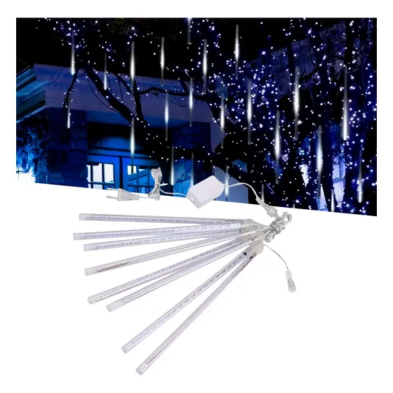  Tubo Meteoro Snowfall 45cm Led 4 Metros 110v/220v