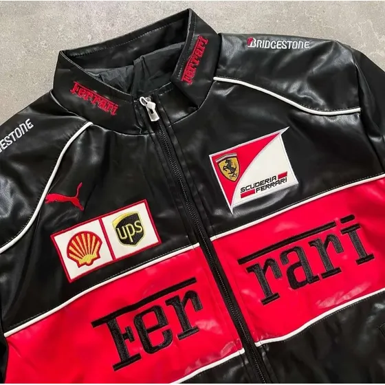 Chaqueta De Cuero Ferrari