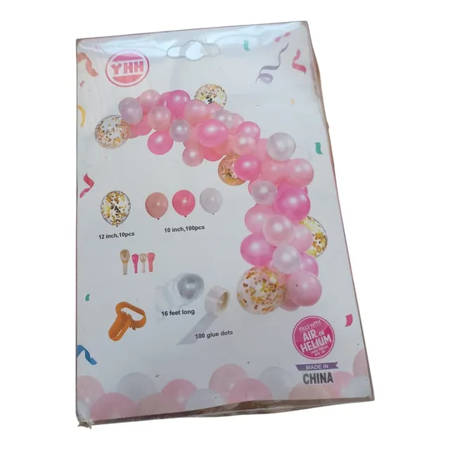Kit Arco De 100 Globos Redondos Yhh 9  Látex