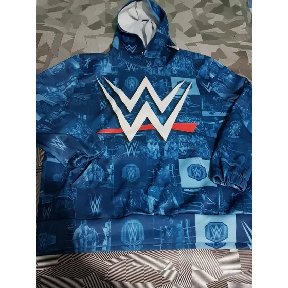 Sudadera Wwe Mediana M Original Oficial Chamarra Sueter Raw