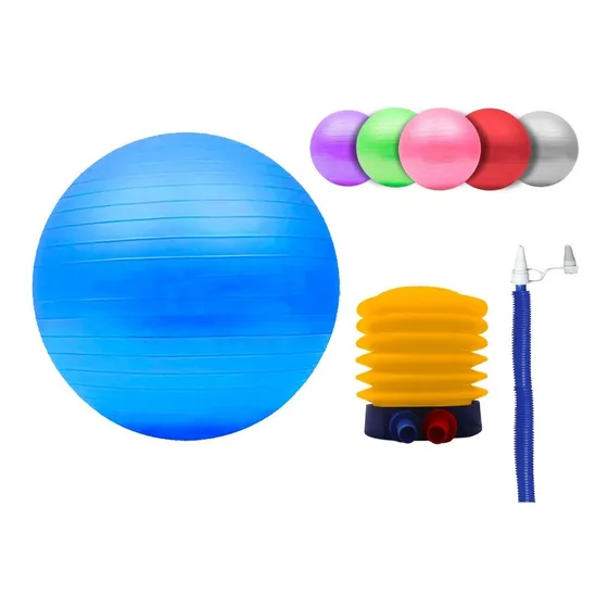 Pelota Pilates Yoga Gimnasio SPICA FIT GYM-03AZ Esferodinamia Reforzada Color Azul