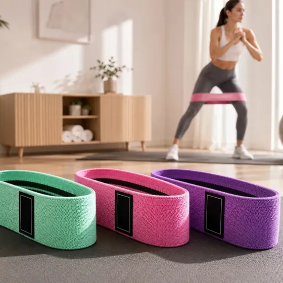 Kit 3 Faixa Elástica- Marca: Jcanova Store - Mini Band Hip Band Academia Glúteo