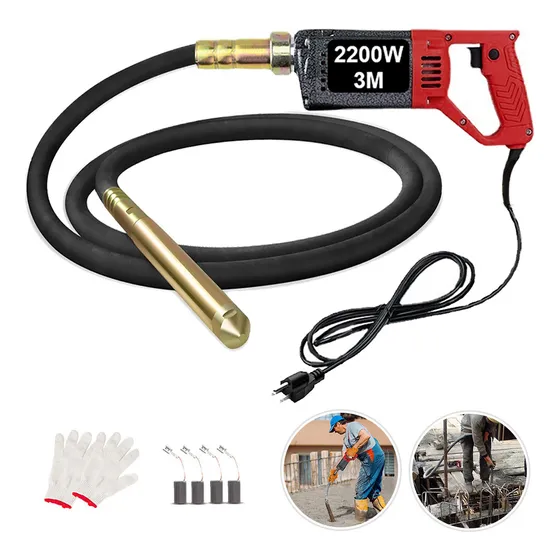 Vibrador Electrico Para Concreto Con 3m Chicote 2200w Toolor