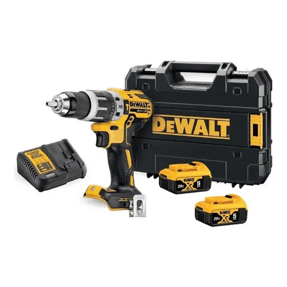 Taladro percutor atornillador inalámbrico de 13mm DeWalt DCD796P2 18V + accesorio