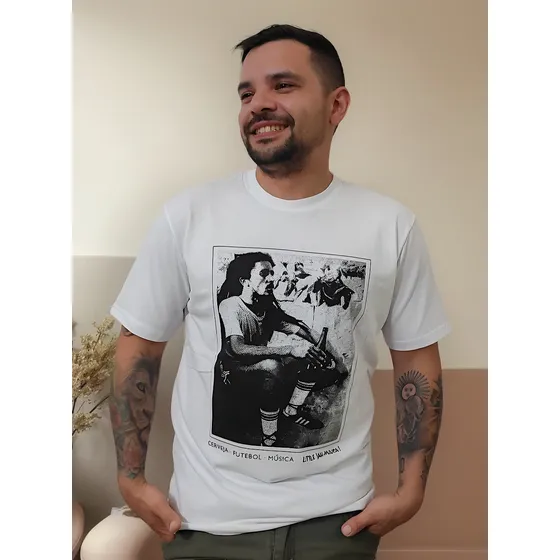 Remera Hombre Estampada Marley Cerveja Little Jahmaica