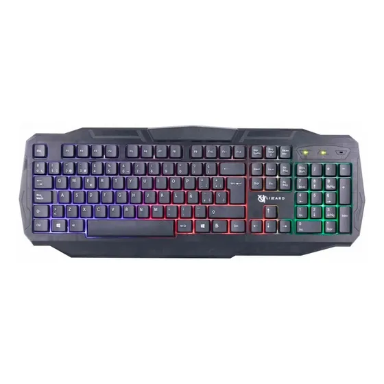 Teclado Gamer Mecánico X-Lizzard RGB Retroiluminado Negro Antighosting 1.5m