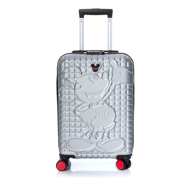 Mala De Bordo Mickey Mouse Pequena Prata Luxcel Mala De Bordo Mickey Mouse Pequena Prata Luxcel