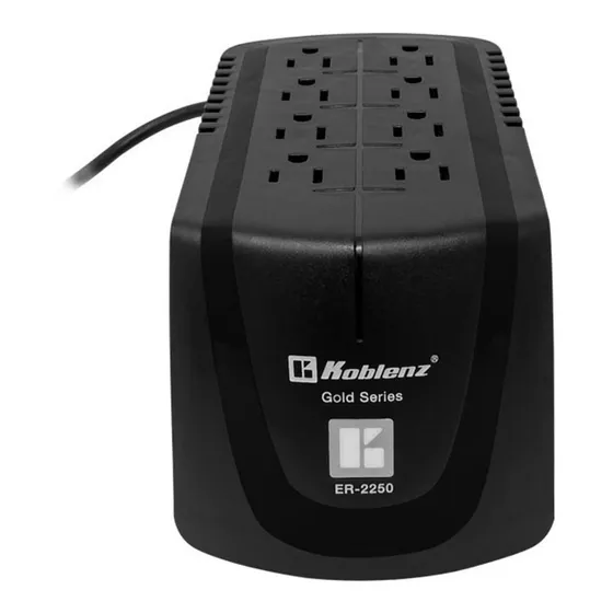 Regulador Koblenz 2250 Va 1000 Watts 8 Cont 5 Años Garantía