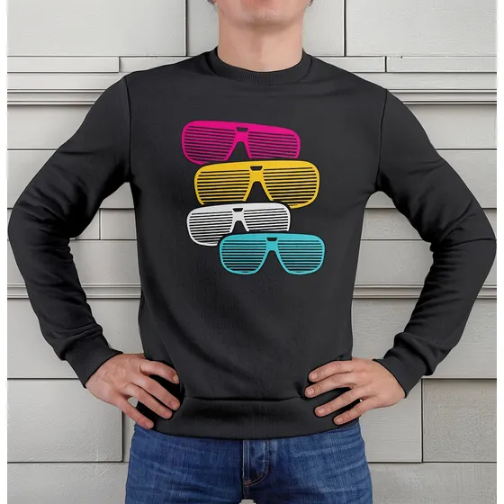 Polera Cuello Redondo Lentes De Sol D0001