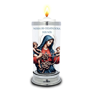 Protetor De Velas 7 Dias Nossa Senhora Desatadora De Nós Protetor De Velas 7 Dias Nossa Senhora Desatadora De Nós