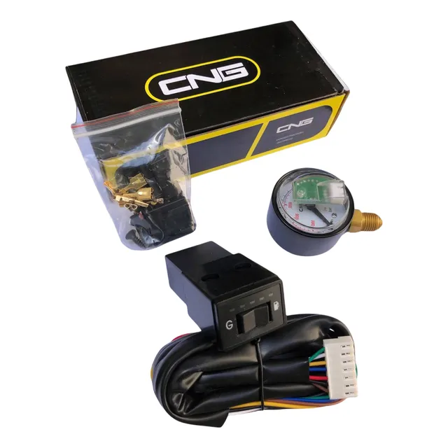 Llave Conmutadora Gnc Para Carburador + Manometro