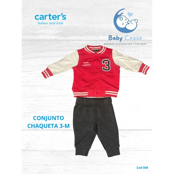 Conjunto Chaqueta School Rojo Marca Carter´s