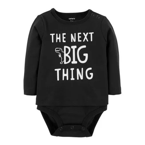 Body Para Bebe Carter's Niño Manga Larga Negro