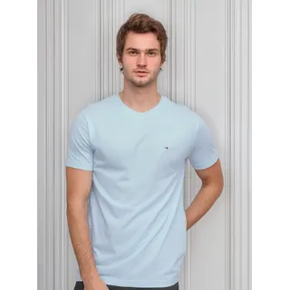Camiseta Tommy Hilfiger Essential Cotton Azul Claro Camiseta Tommy Hilfiger Essential Cotton Azul Claro