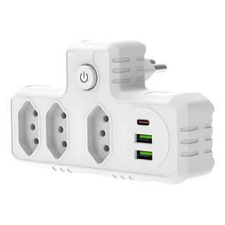 Benjamim Adaptador Universal Tomada Usb Tipo C Filtro Linha Benjamim Adaptador Universal Tomada Usb Tipo C Filtro Linha