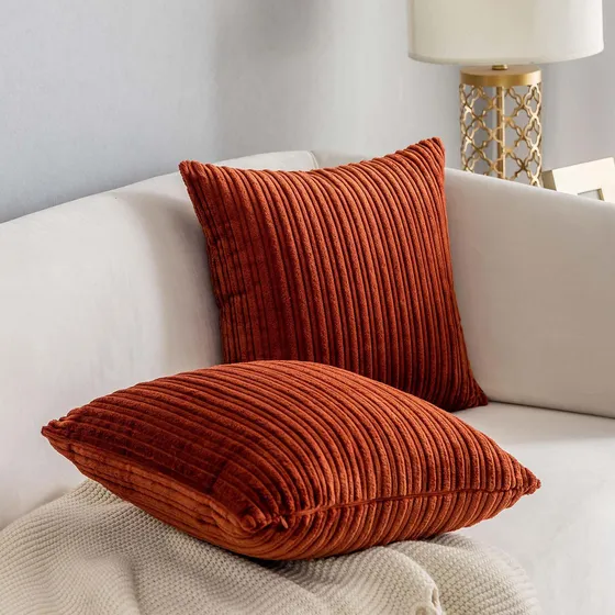 Kevin Textile Juego 2 Estuche Almohada Pana Terciopelo