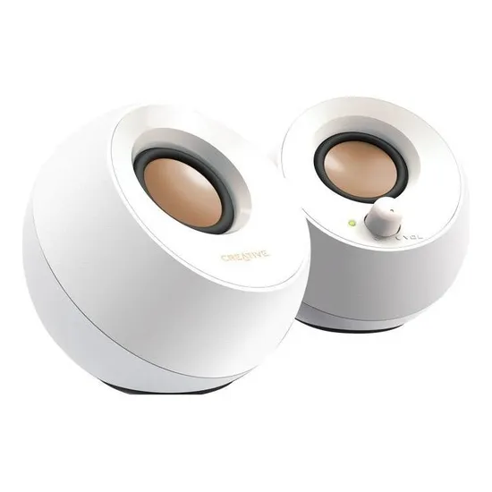 Parlante Creative Pebble 2.0  4.4w 3.5mm Usb-power White