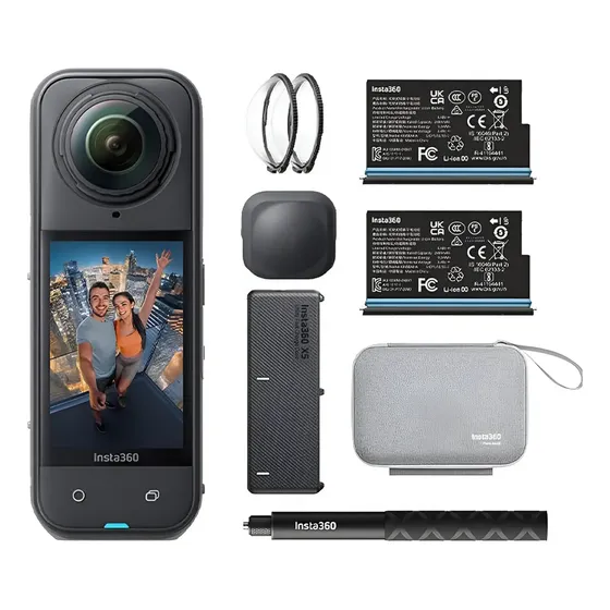 Camara De Accion Insta360 X5 Essential Bundle Negro | Cuotas sin interés