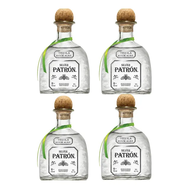 Pack De 4 Tequila Patrón Silver Ed. Herencia Mexicana 750 Ml