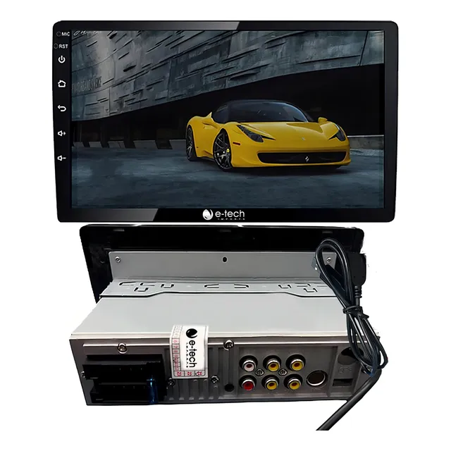 Central Multimídia Mp5 1 Din 9 Polegadas Bluetooth Usb Fm Cor Foto