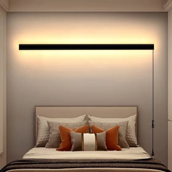Keluoly Luz Pared Moderna Barra Larga Conector Led 20 6