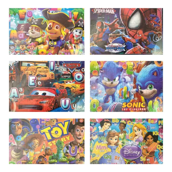 Rompecabezas Juego Didáctico Para Niños 45 Pzs X 10 Unidades