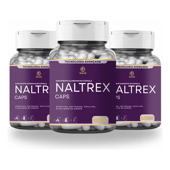 3x Naltrex - 180 Caps - Original - Envio Rápido