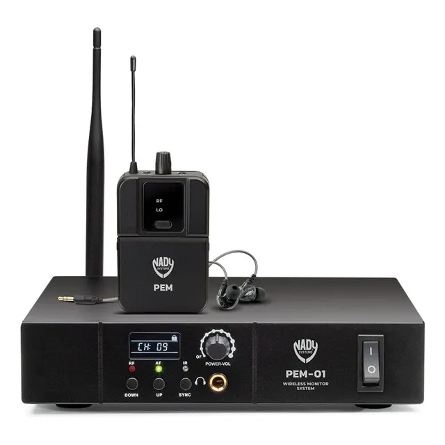 Sistema De Monitor Inalámbrico Profesional Nady Pem-01 Uhf