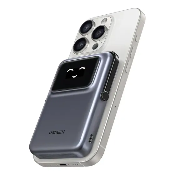 Ugreen Power Bank Inalámbrico 10000mah 20w Pd 7.5w Qi 45327 Color Plateado | Cuotas sin interés