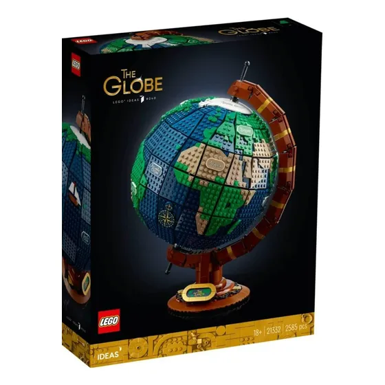 Lego Ideas The Globe Planeta Tierra Mapa Mundial 21332 Cantidad de piezas 2585