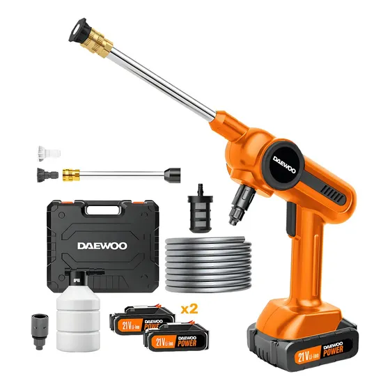 Hidrolavadora Daewoo Inalámbrica Dax65-li Pistola Portátil color naranja | Cuotas sin interés