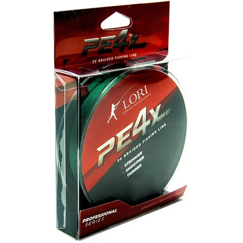 Linha Pe 4x 100 Metros Verde 45lbs - Lori 0,45mm