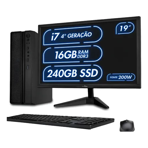 Computador Pc Completo I7 32gb Ssd 1tb Monitor 24 Wifi