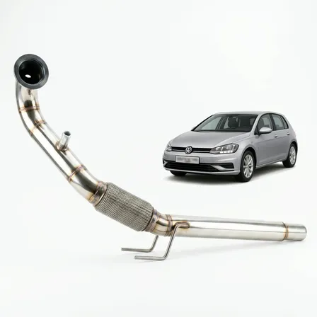 Golf 140cv 150cv Audi A3 Tsi 1.4 Downpipe Inox 2.5polegadas Natural