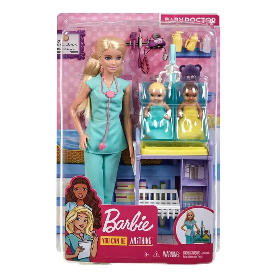 Barbie Doctora Con Bebés Y Accesorios