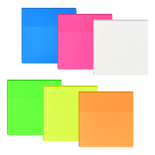 300pcs Notas Adhesivas Transparentes Tipo Post It 6 Blocs 300pcs Notas Adhesivas Transparentes Tipo Post It 6 Blocs