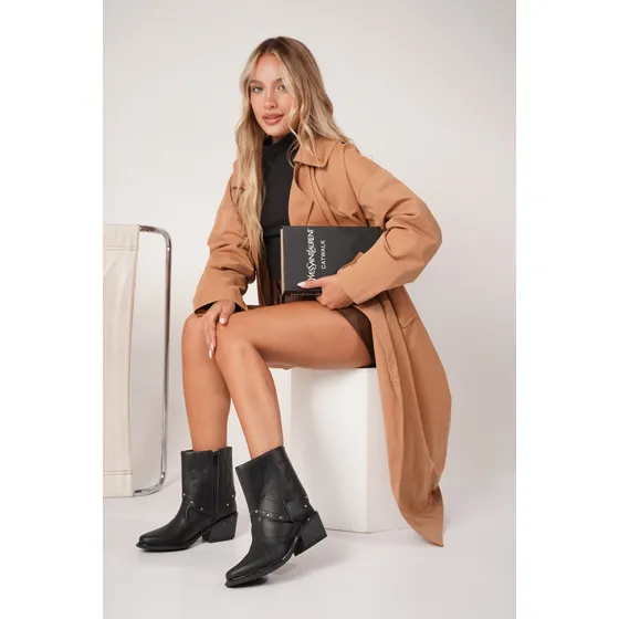 Texana Baja Urbana Moda Mujer Cuero - Art Muriel -