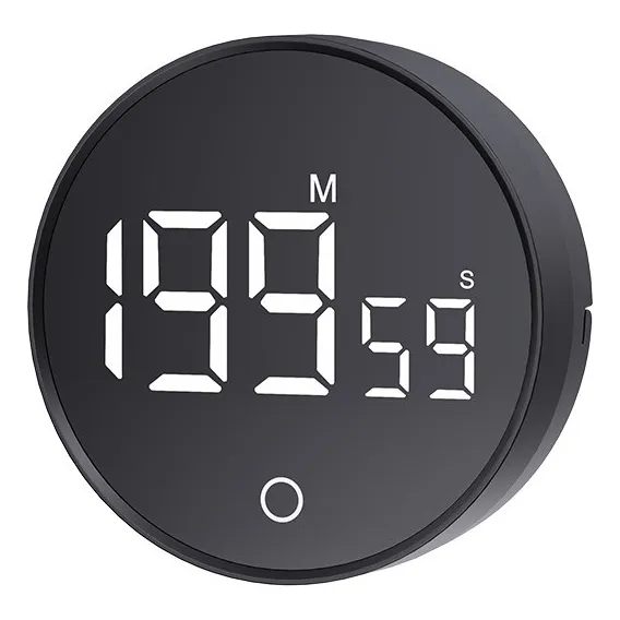 Temporizador Magnético Cronometro Alarma Digital Giratorio