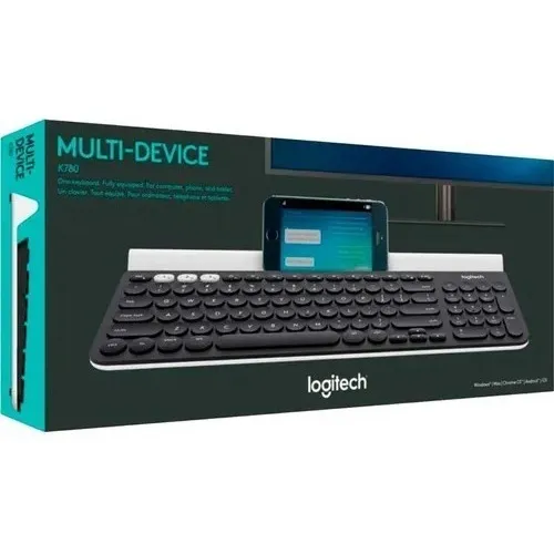 Teclado Logitech K780 Multi-device Wirelees Color del teclado Negro/Blanco Idioma Español España