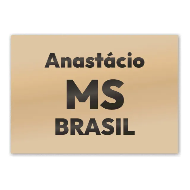Lembrança De Anastácio Ms Recepção Mdf Presentear 8x5