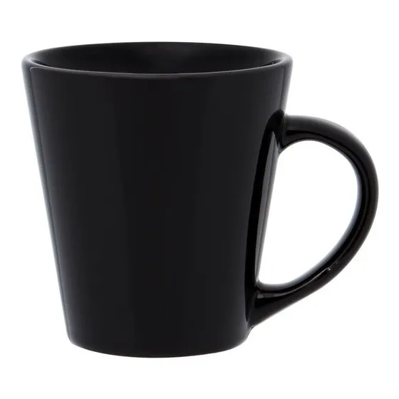 Jarro Mug Ceramica Conico Drop Taza Oxford 250cc Color Negro