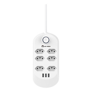 Extensão Inteligente Proteção Zov 6 Saídas Tipo-j 3 Usb Extensão Inteligente Proteção Zov 6 Saídas Tipo-j 3 Usb