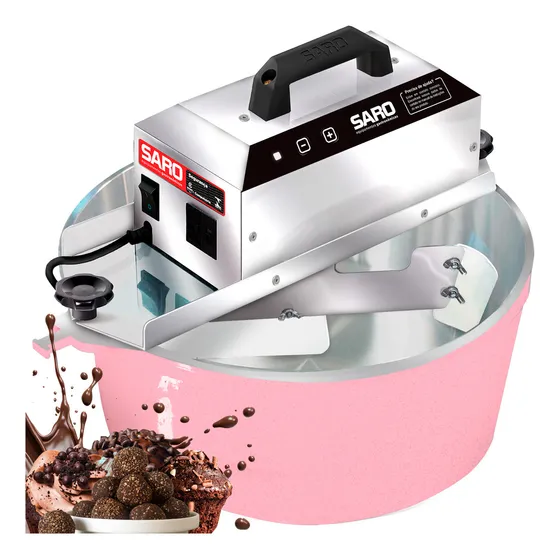 Misturador Elétrico Panela Mexedeira Automática Saro 10 Litros 127/220V Rosa PA10RRO