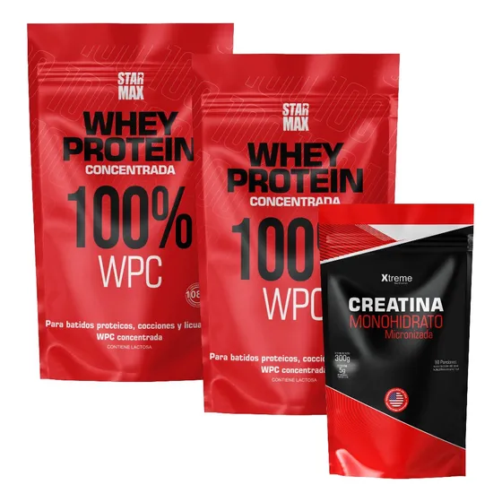 Whey Protein Star Max Pro Edition X2 + Creatina Pura 300 G