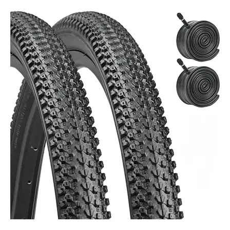 X2 Neumáticos + 2 Cámara Bicicleta Aro 27.5 X2.125 Schrader