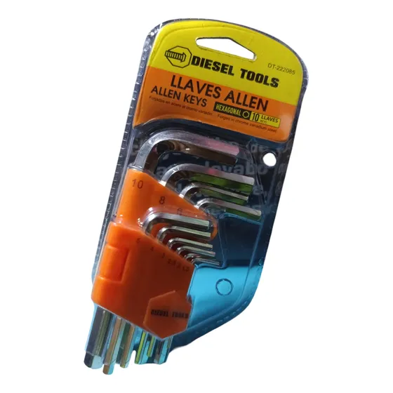 Juego De Llaves Hexagonales  10 Piezas