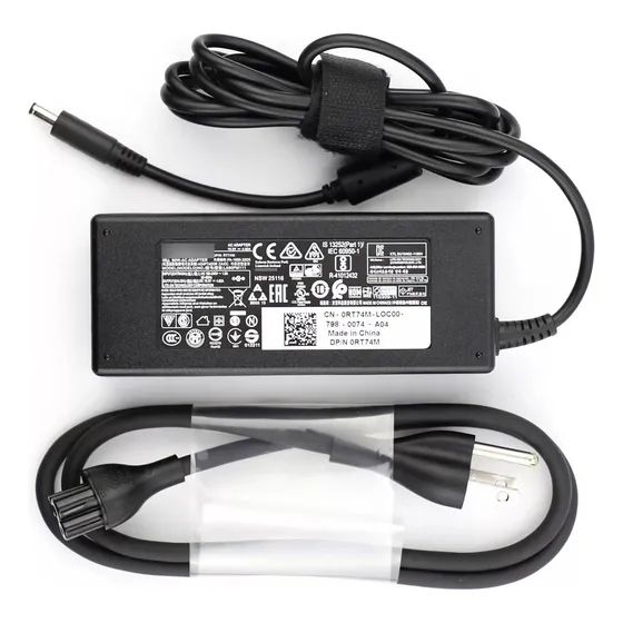 Ac Adapter Dell Rt74m  19.5v 4.62a 90w Barrel Tip 4.5*3.0 M Negro