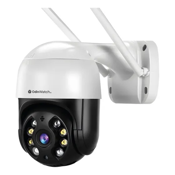 Cámara de seguridad OdinWatch A-4 con resolución 4MP PTZ Sensor de movimiento Audio bidireccional Resistente al agua